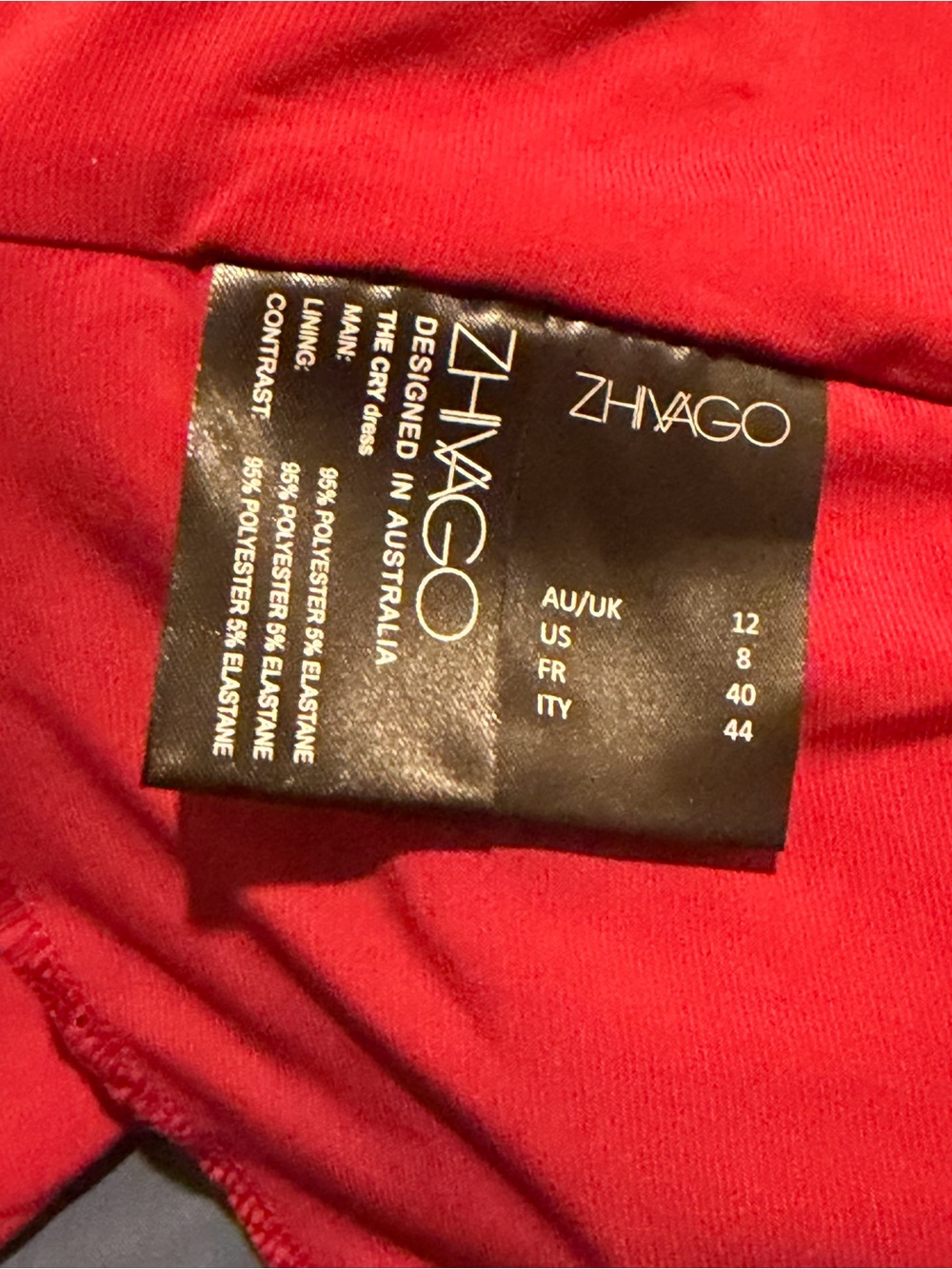 Zhivago Fuchsia Midi Dress with Cutout Waist and Bishop Sleeves, pre-owned. Sz 8 - Picture 10 of 16